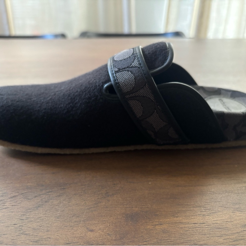Coach Black Signature Pattern Clogs - Picture 3 of 4